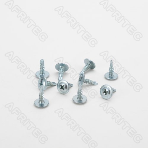 Cross large flat head tapping screw